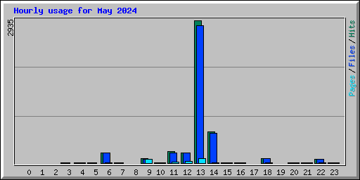 Hourly usage for May 2024