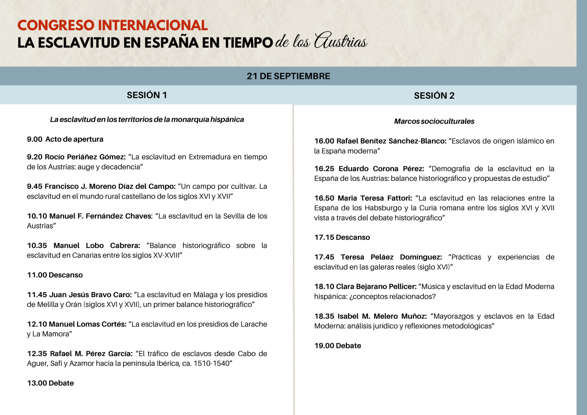 IMAGEN DEL PROGRAMA DÍA 21
